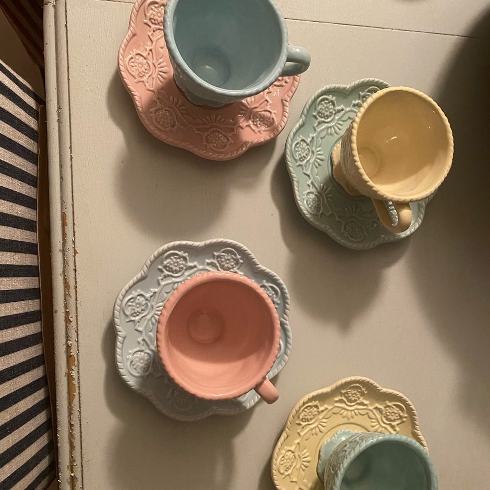 Pastel tea set